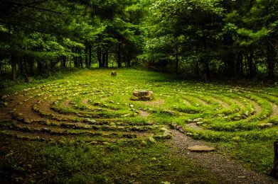 Labyrinth at Columcille Megalith Park, Bangor PA