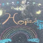 Hope - sidewalk chalk
